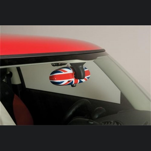 Mini Cooper Rearview Mirror Cover - Putco - Union Jack - Chrome - `07-`14