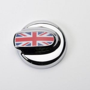 Mini Cooper Countryman Fuel Tank Door Cover - Putco - Union Jack - Chrome - `11-`13