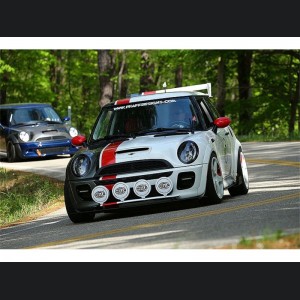 Mini Cooper Headlights - SPYDER - Projector DRL - Black - `02-`06