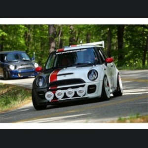 Mini Cooper Headlights - SPYDER - Projector DRL - Black - `02-`06