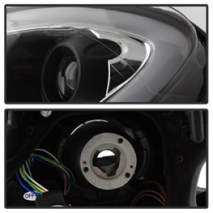 Mini Cooper Countryman Headlight Set - SPYDER - LBDRL Projector - Black - `11-`15