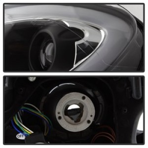 Mini Cooper Countryman Headlight Set - SPYDER - LBDRL Projector - Black - `11-`15