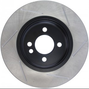 Mini Cooper Brake Rotor(s) (1) - Front Right - Stoptech - Slotted Sport - Black E-Coated - `02-`06