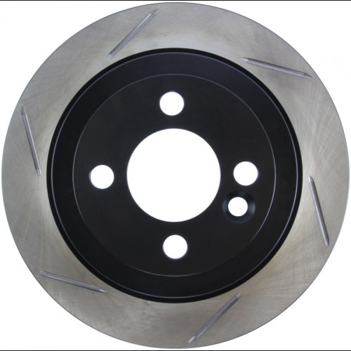 Mini Cooper Brake Rotor (1) - Rear Right - Stoptech - Slotted Sport Rotors - Black - `07-`09