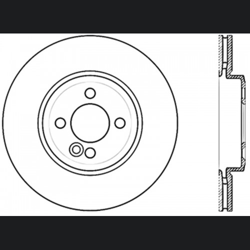 Mini Cooper Brake Rotor(s) (1) - Front Right - Stoptech - Slotted Cryo - `09-`16