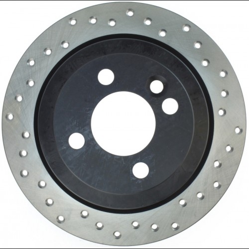 Mini Cooper Brake Rotor(s) (1) - Stoptech - Drilled Sport - Black - `07-`16