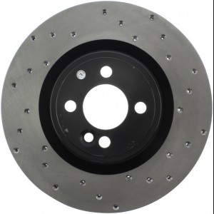 Mini Cooper Brake Rotor(s) (1) - Front Right - Stoptech - Drilled Sport - Black - `09-`16