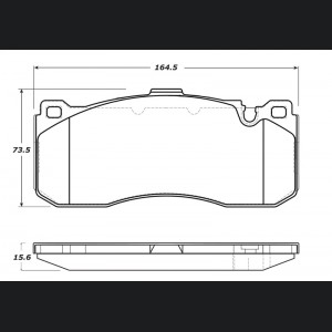 Mini Cooper Brake Pads - Front - Stoptech - ST Street - `12-`14