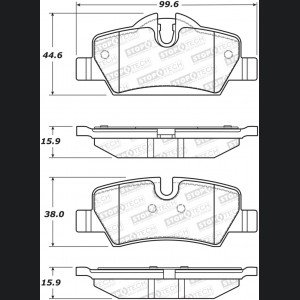 Mini Cooper Brake Pads - Front - Stoptech - ST Street - `14-`18