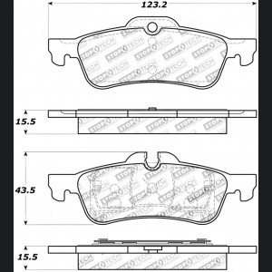 Mini Cooper Brake Pads - Rear - Stoptech - Sport - `02-`08