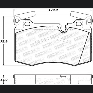 Mini Cooper Brake Pads - Front - Stoptech - Sport with Shims and Hardware - `09-`16