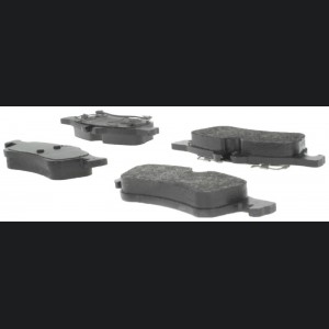 Mini Cooper Brake Pads + Rotors - Rear - Stoptech - Drilled and Slotted Rotors + Centric Premium Pads - Silver - `02-`06
