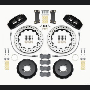 Mini Cooper Brake Kit - Front - Wilwood - DynaPro 6 + 12.88in Drilled Rotors - 2002