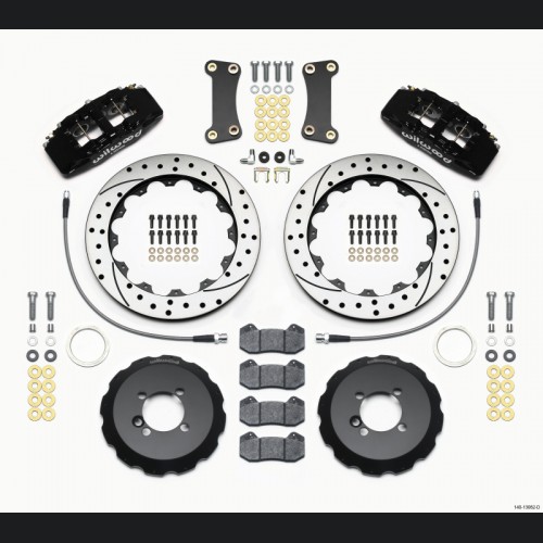 Mini Cooper Brake Kit - Front - Wilwood - DynaPro 6 + 12.88in Drilled Rotors - 2002