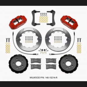 Mini Cooper Brake Kit - Front - Wilwood - Narrow Superlite 6R - Red - `14-`15