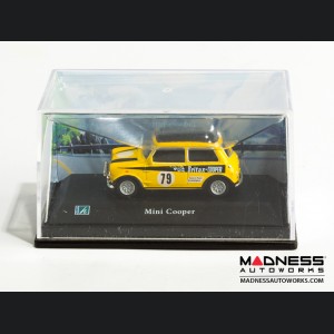 Hongwell Cararama Mini Cooper- 1/72 Scale Diecast Model Car - Yellow W/ Black 