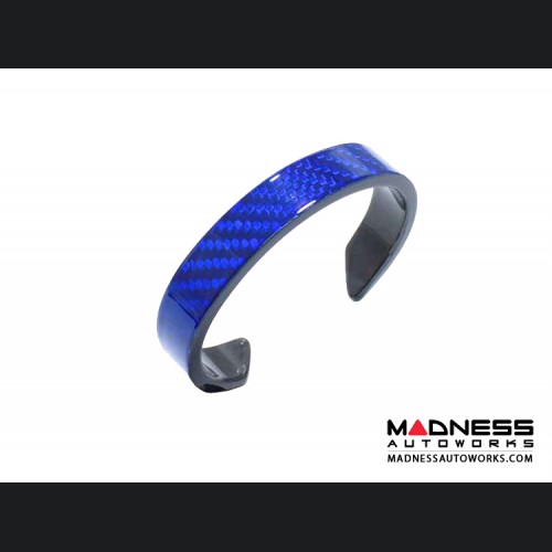 Carbon Fiber Bracelet - Blue Candy