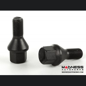 MINI Cooper Lug Bolt Set by Farad - Set of 16 - M14x1.25 - 60° Cone Seat - Black (R55/ R56/ R57/ R58/ R59 Models)