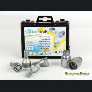 MINI Cooper Lug Bolt and Lock Set by Farad - Set of 16 - M12x1.5 - 60° Cone Seat - Silver (R50/ R52/ R53 Models)