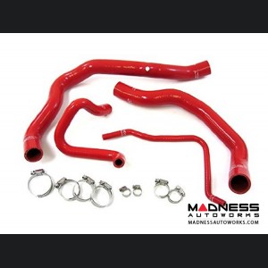 MINI Cooper S Supercharged Reinforced Silicone Radiator Coolant Hose Kit (R52 / R53 Model) - Red