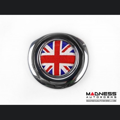 MINI Cooper Ignition Start Button Cover - Chrome Finish - Union Jack