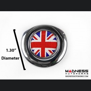 MINI Cooper Ignition Start Button Cover - Chrome Finish - Union Jack