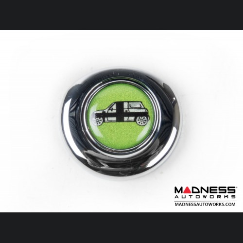 MINI Cooper Ignition Start Button Cover - Chrome Finish - Green MINI