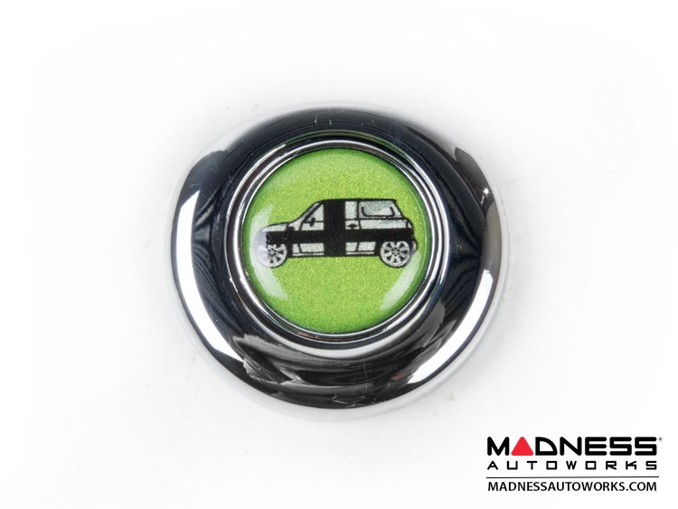 MINI Cooper Ignition Start Button Cover - Chrome Finish - Green MINI