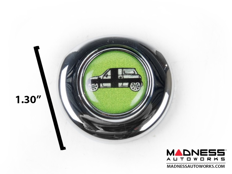 MINI Cooper Ignition Start Button Cover - Chrome Finish - Green MINI