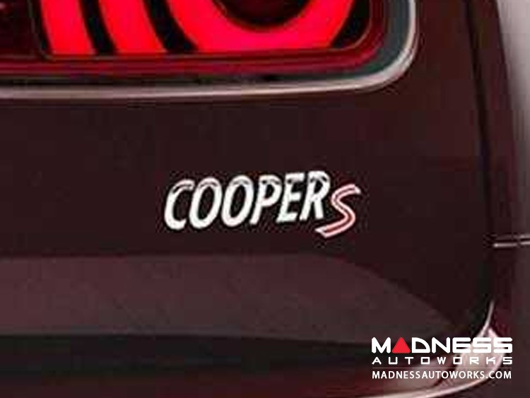 MINI Cooper Emblem -  Chrome "Cooper S" (All Models) - MINI
