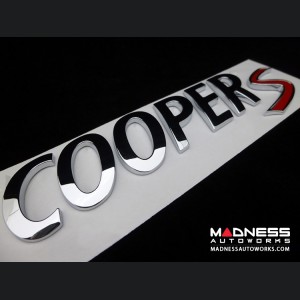 MINI Cooper Emblem -  Chrome "Cooper S" (All Models) - MINI