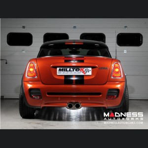 MINI Cooper S Cat-Back Exhaust System by Milltek - Twin GT80 Round Tailpipes (R56 / R58 Models)