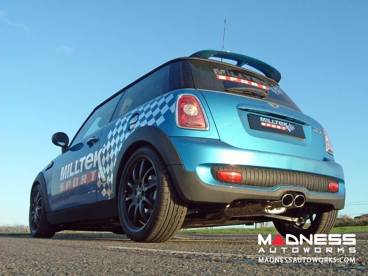 MINI Cooper S Cat-Back Exhaust System by Milltek - Twin Oval Tailpipes (R56 / R58 Models)