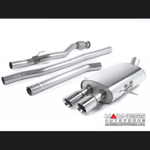 MINI Cooper Cat-Back Exhaust System by Milltek -Non Resonated - Polished Round Tips (R56 Model)