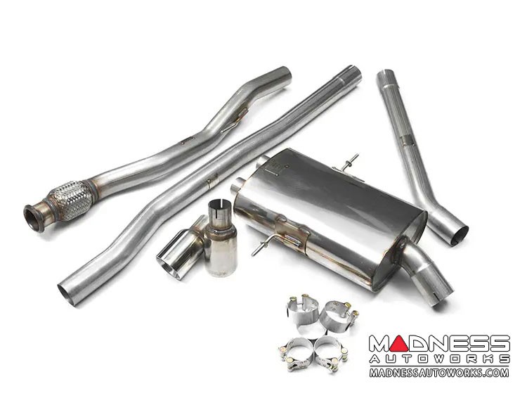 MINI Cooper Cat-Back Exhaust System by Milltek -Non Resonated - Polished Round Tips (R56 Model)