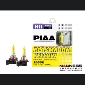 MINI Cooper H11 Plasma Ion Yellow Light Bulb Set by PIAA (R50 / R52 / R53 Model)