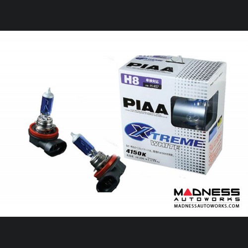 MINI Cooper H13 Xtreme White Plus Light Bulb Set by PIAA (R55 / R56 / R60 / R61 Model)