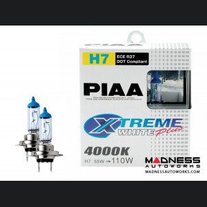 MINI Cooper H7 Xtreme White Plus Light Bulb Set by PIAA (R50 / R52 / R53  Model)