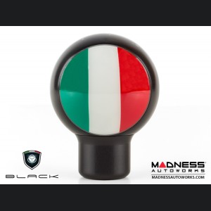 MINI Cooper Gear Shift Knob - Black w/ Italian Flag Design