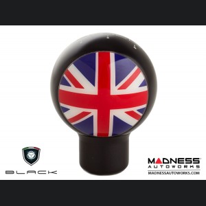 MINI Cooper Gear Shift Knob - Black w/ Union Jack Design