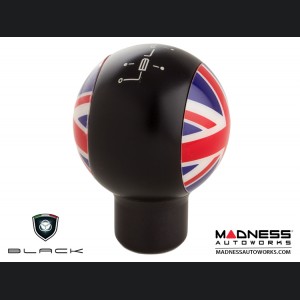 MINI Cooper Gear Shift Knob - Black w/ Union Jack Design