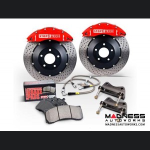 MINI Cooper/ Cooper S Front Big Brake Kit by Stop Tech - ST40 Red Calipers/ Drilled Rotors 328mmx28mm (R52/ 56)