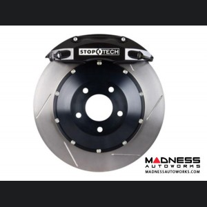 MINI Cooper/ Cooper S Front Big Brake Kit by Stop Tech - ST40 Black Calipers/ Slotted Rotors 328mmx28mm (R50/ 52/ 53)