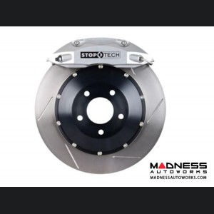 MINI Cooper/ Cooper S Front Big Brake Kit by Stop Tech - ST40 Silver Calipers/ Slotted Rotors 328mmx28mm (R50/ 52/ 53)