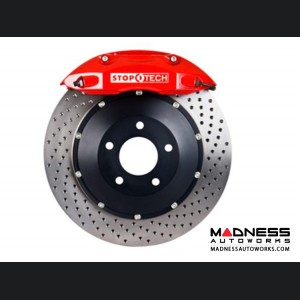 MINI Cooper/ Cooper S Front Big Brake Kit by Stop Tech - ST40 Red Calipers/ Drilled Rotors 328mmx28mm (R52/ 56)