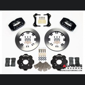 MINI Cooper Brake Conversion Kit - Wilwood Dynapro 4 Piston Front Brake Kit (Black Powder Coat Calipers / Plain Faced Rotors) (R55 / R56 / R57 Model)