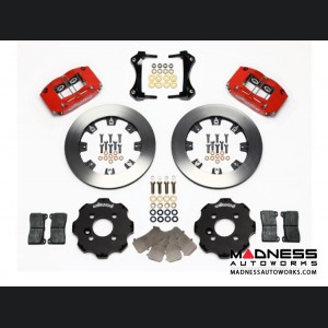 MINI Cooper Brake Conversion Kit - Wilwood Dynapro 4 Piston Front Brake Kit (Red Powder Coat Calipers / Plain Faced Rotors) (R55 / R56 / R57 Model)