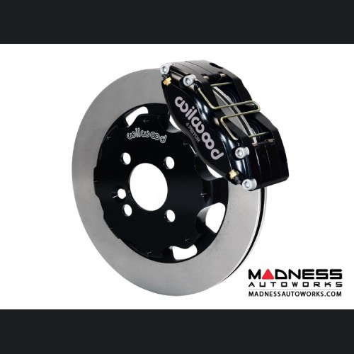 MINI Cooper Brake Conversion Kit - Wilwood Dynapro 4 Piston Front Brake Kit (Black Powder Coat Calipers / Plain Faced Rotors) (R55 / R56 / R57 Model)