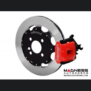 MINI Cooper Brake Conversion Kit - Wilwood Rear Brake Upgrade Kit (Red Powder Coated Calipers / Plain Face Rotors) (R55 / R56 / R57 Model)