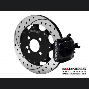 MINI Cooper Brake Conversion Kit - Wilwood Rear Brake Upgrade Kit (Black Powder Coated Calipers / Drilled & Slotted Rotors) (R55 / R56 / R57 Model)